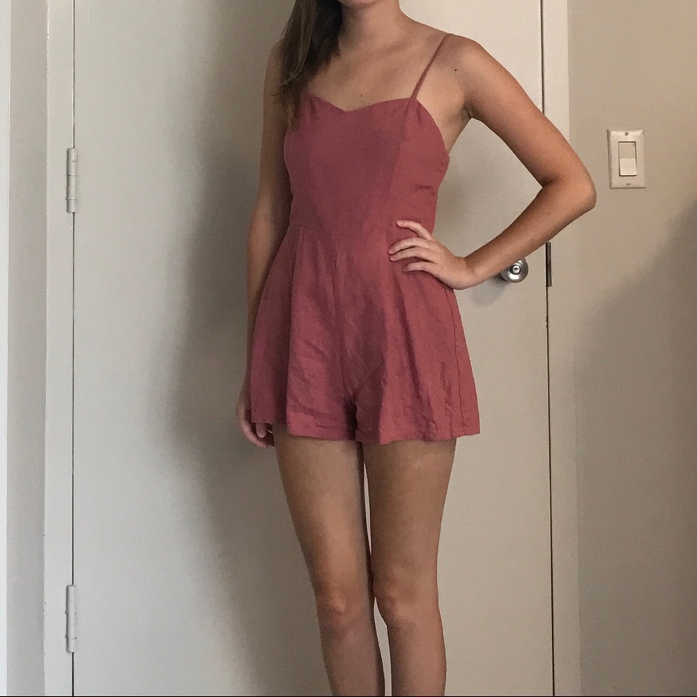 Salmon Pink Romper